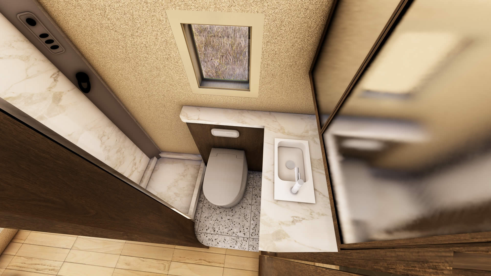 Badkamer Tatrex 8200L offroad camper